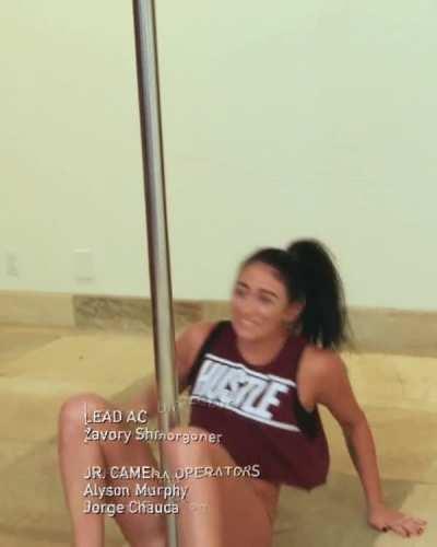 Sonya on a pole