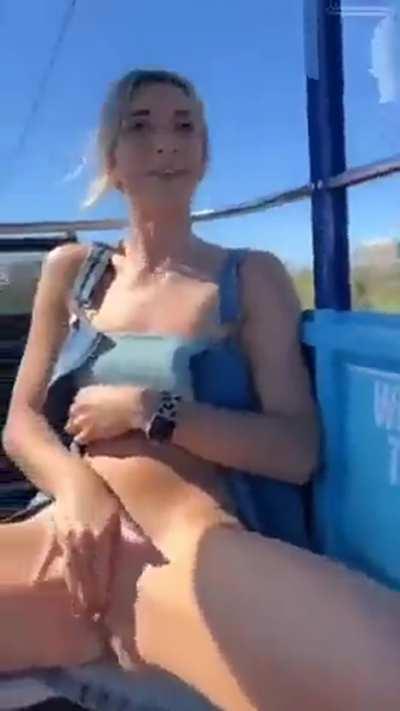 Game with pussy Cable Car