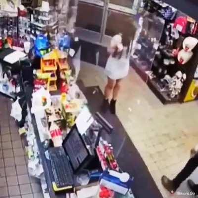 Checkout at a convenience store