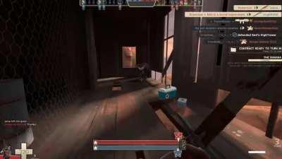 Sniper slowly realising he is done