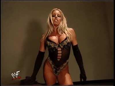Just LOVE this .gif of Trish.. Something so sexy, in the way she moves. Plus, she looks pure fire, in that lingerie.. Dontcha' think?