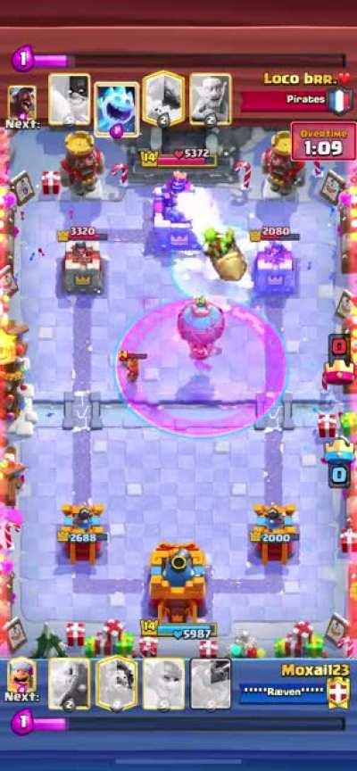 My Loon just casually swerving around the rocket