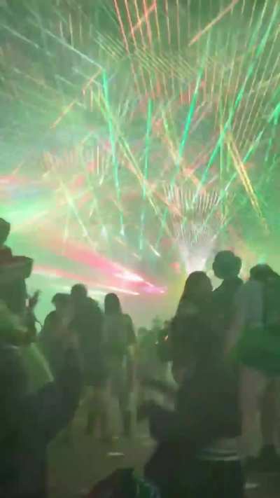 Dino dance during Chmura @ the crater