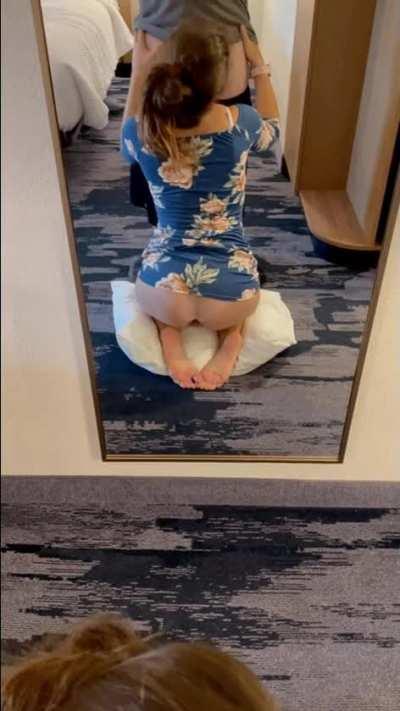 I’m happiest with a dick in my mouth 😇