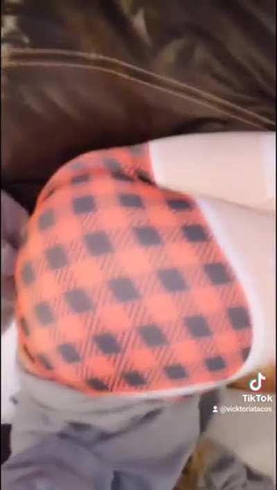 Farting in my Christmas leggings.