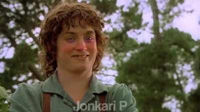 Frodo has had too much brandy.