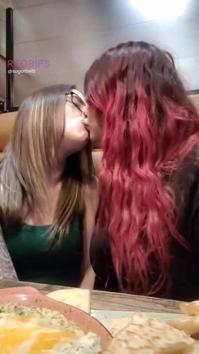 We went out for apps & drinks and ended up kissing while waiting