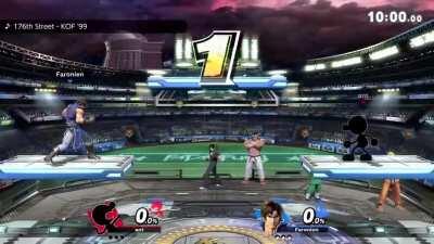 I asserted my dominance in the first three seconds of the match