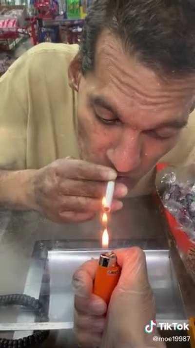 One Drunk Man's Quest for a Smoke