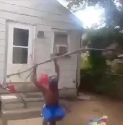 He really think he's bruce lee