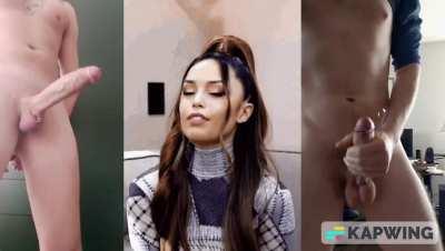 A minute of cocks and cum for Valkyrae