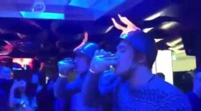 A typical russian shot ritual