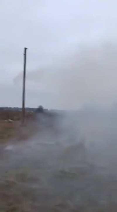 Ukrainians shooting down a russian ‘Kalibr’ cruise missile using MANPADS today