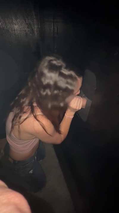 There was a line of guys waiting