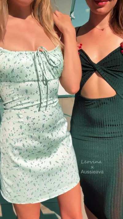 We prefer wearing our summer dresses with no underwear outside