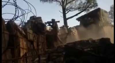 Old footage of an Indian forward post banging a Pakistani post.