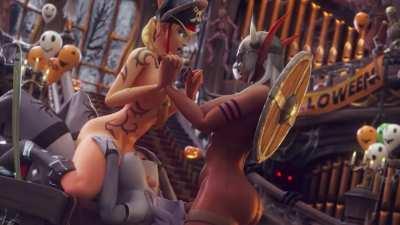 The After Party Halloween threesome (tektah)