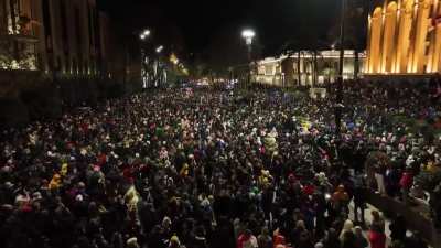 Tonight marks one year of uninterrupted protests by the Georgian people against the current pro-Russian regime.