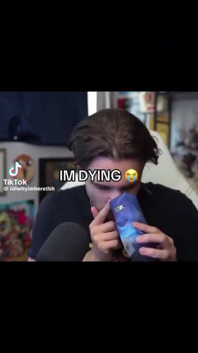 Danny Motta snorting tea and instantly regretting his decision