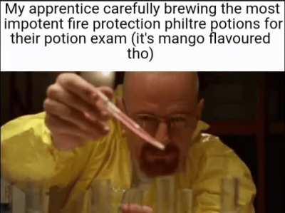 I cannot emphasize how much this fool is struggling with basic alchemy. But they do be tasting good