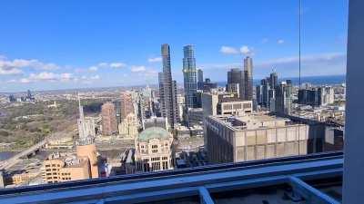 40 storeys up on the new NAB HQ @ 395 Bourke/Little Collins. Thought someone might get a kick out of this.