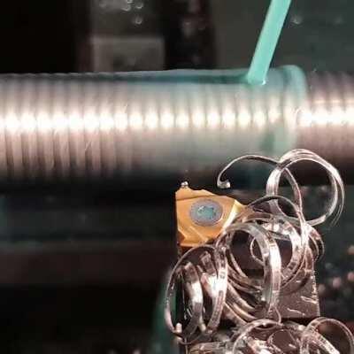 Since you seemed to enjoy a little thread cutting, here's some long thread cutting.