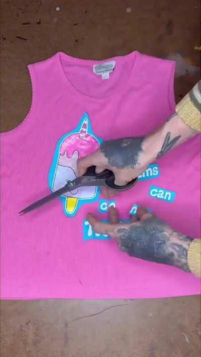 That's a great way to recycle t-shirts