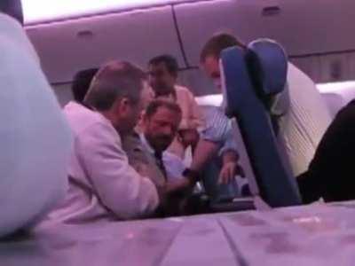 Unusual experience on airplane