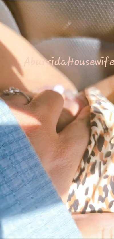 Play with the thong while in traffic time