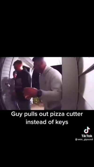 “Why do you have a pizza cutter?”