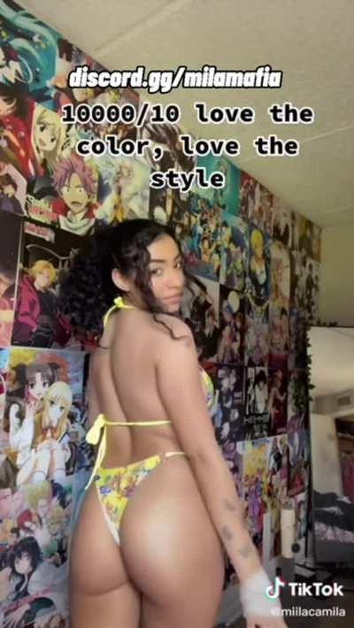 @Miilacamila bikini try on 😳 She fine ash