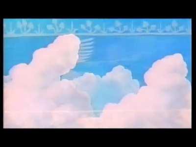 I created an idea of what an actual English opening credits sequence (that doesn't paste them over the Japanese credits) would be like: