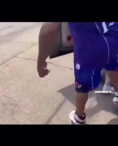 What made him think it was ok to walk up and try to get in somebody truck butt naked