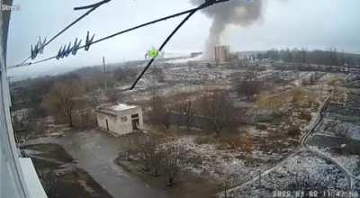 Rocket attack on the Lysychansk brewery.
