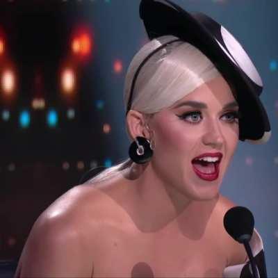 When contestants suddenly opens thier zips and starts Jacking in front of katy Perry.