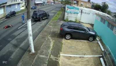 Road rage: Bringing a bat to a gunfight.