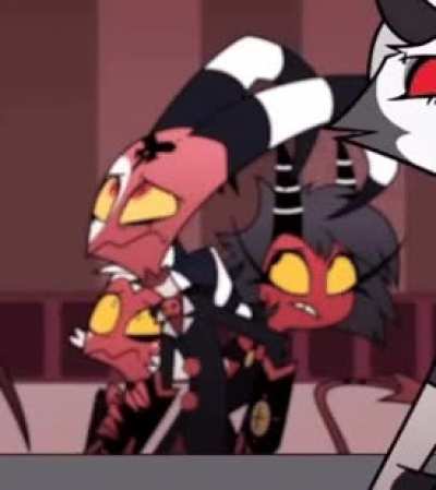 Funny background detail: Moxxie literally shaking in fear when Stolas enters the IMP office