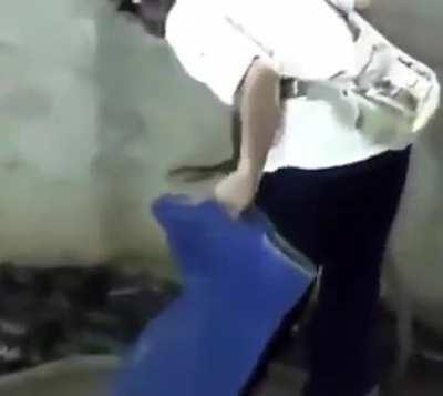 This man has iron balls