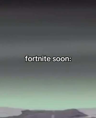 he finna be the guy from Fortnite now 😔