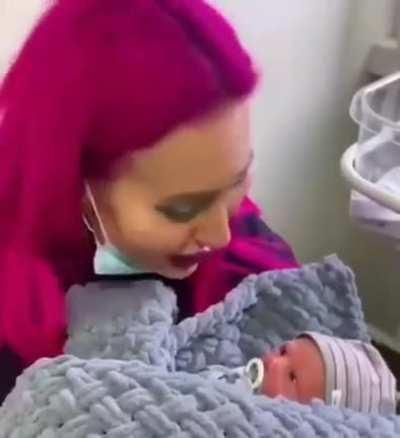 Child will be really surprised when see other people...