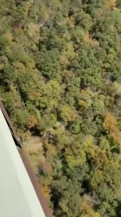 Person does a 900 foot jump