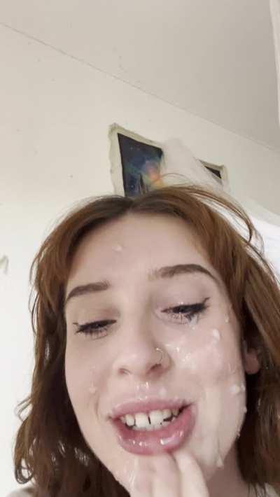 He made me lick it all up