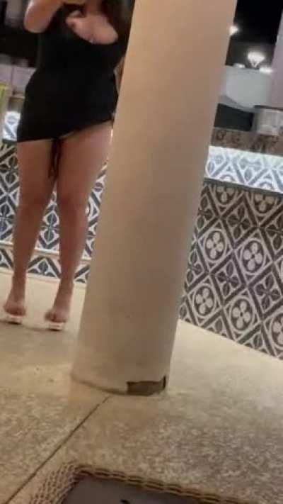 Having fun at the casino resort 😻