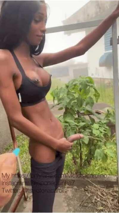 Watering the grass ( Victoria Carolino)