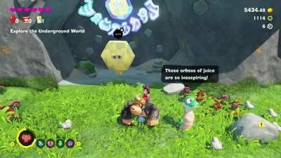 In Donkey Kong Bananza, if you sit still and whistle, birds will fly in to listen