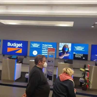 Been waiting in the Budget Car Rental line for an hour and apparently all the workers just went on strike and left. Tampa.