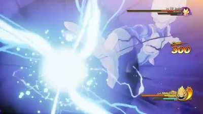 I managed to get a 300+ combo in this game. This is the upside to having Vegeta as a lower level that gohan and goku
