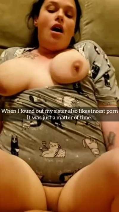 Sis found out I like incest porn