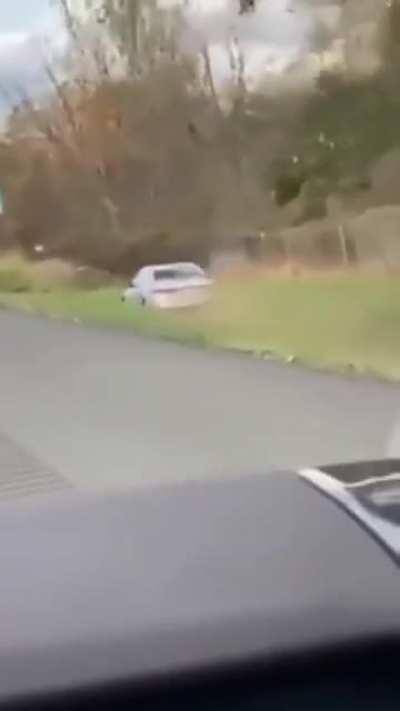 he needs to be driving a Monster Truck. not a VW.