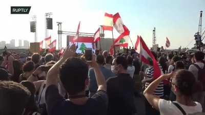 Church bells & mosque minarets resonated together in unison for the vicitims of the Beirut explosion